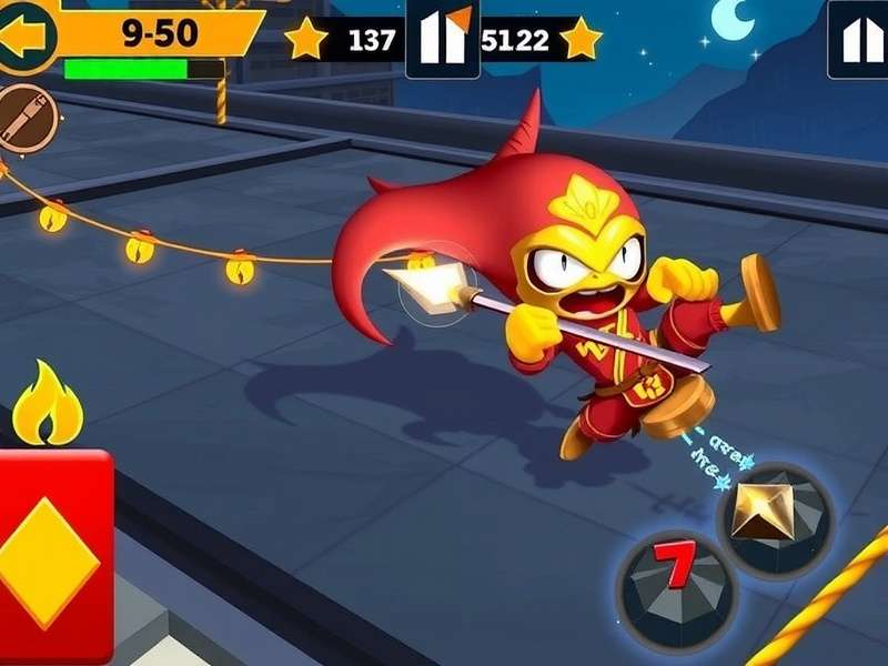 Quick Ginger Zoom Ninja Gameplay Screenshot